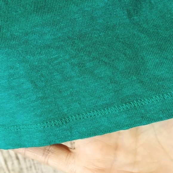💯% linen Chico's green drop shoulder short sleeve airy lightweight size S - Picture 4 of 6